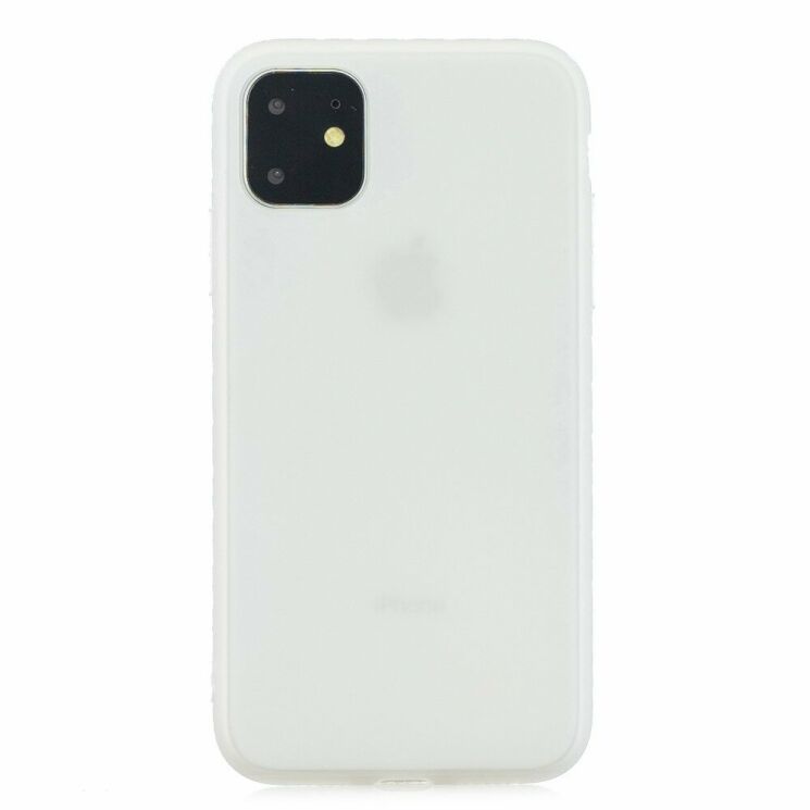 Силіконовий (TPU) чохол Deexe Matte Case для Apple iPhone 11 - White: фото 1 з 5