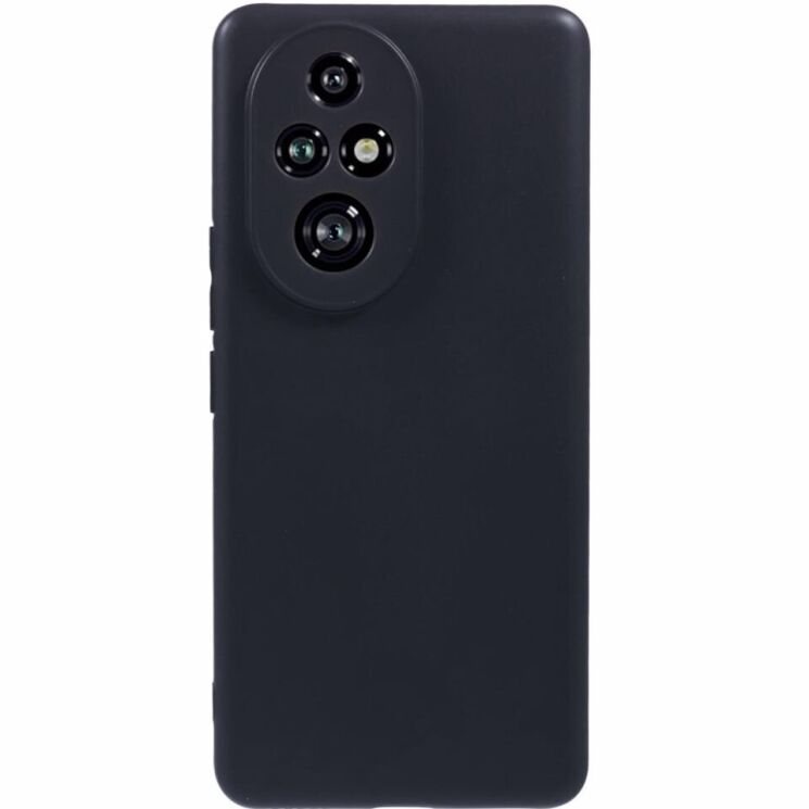 Силиконовый (TPU) чехол Deexe Matte Case для Honor 200 Pro - Black: фото 1 из 6