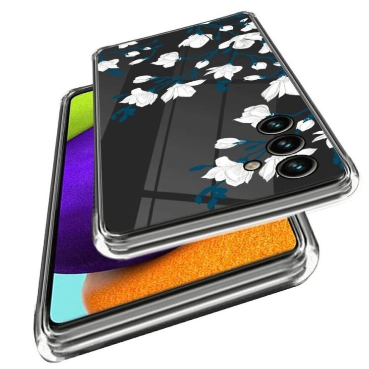 Силиконовый (TPU) чехол Deexe Pretty Glossy для Samsung Galaxy A55 (A556) - Magnolias: фото 2 из 3
