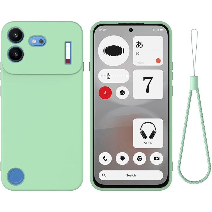 Силіконовий (TPU) чохол Deexe Silicone Case для Nothing Phone (4b) - Green: фото 1 з 9