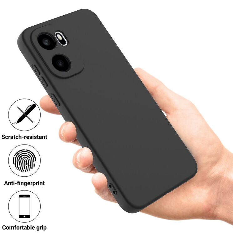 Силиконовый (TPU) чехол Deexe Silicone Case для OnePlus 15R / Ace 6 / Ace 6T - Black: фото 3 из 9