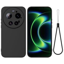 Силиконовый (TPU) чехол Deexe Silicone Case для Xiaomi 17 Ultra - Black: фото 1 из 9