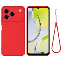 Силіконовий (TPU) чохол Deexe Silicone Case для ZTE Blade A76 - Red: фото 1 з 9