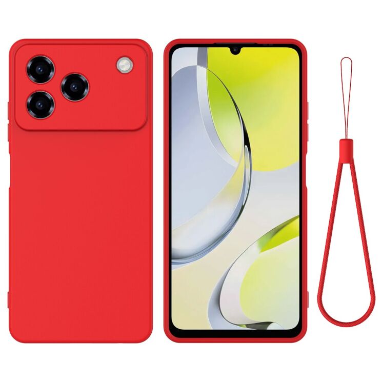 Силіконовий (TPU) чохол Deexe Silicone Case для ZTE Blade A76 - Red: фото 1 з 9