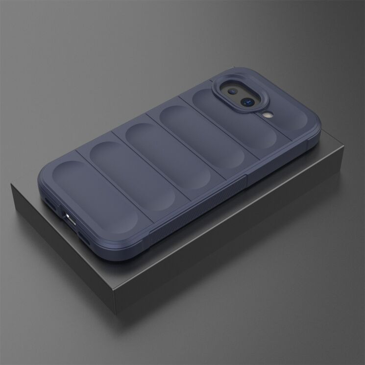 Силиконовый (TPU) чехол Deexe Terra Case для Google Pixel 10a - Dark Blue: фото 4 из 7