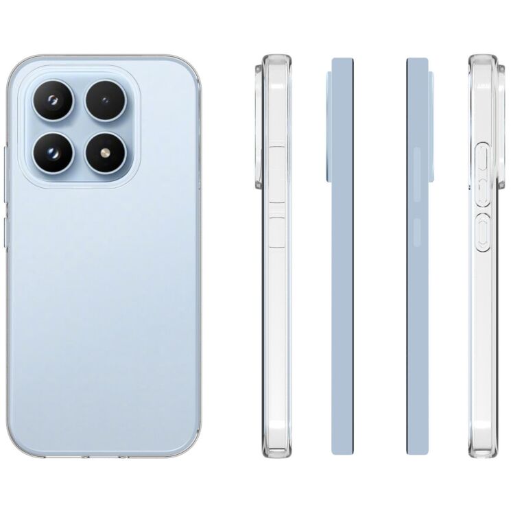 Силиконовый (TPU) чехол Deexe UltraThin для Xiaomi 17 - Transparent (390606T) Силиконовый (TPU) чехол Deexe UltraThin для Xiaomi 17 - Transparent: фото 5 из 5