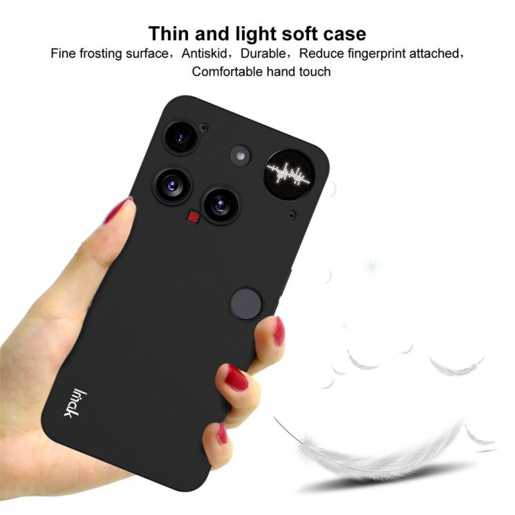 Силіконовий (TPU) чохол IMAK UC-3 Series для Nothing Phone (3) - Black: фото 4 з 7