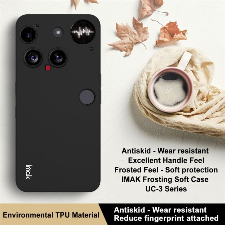 Силіконовий (TPU) чохол IMAK UC-3 Series для Nothing Phone (3) - Black: фото 6 з 7