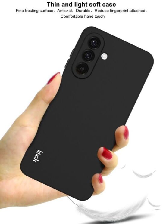 Силиконовый (TPU) чехол IMAK UC-3 Series для Samsung Galaxy A26 (A266) - Black: фото 6 из 8