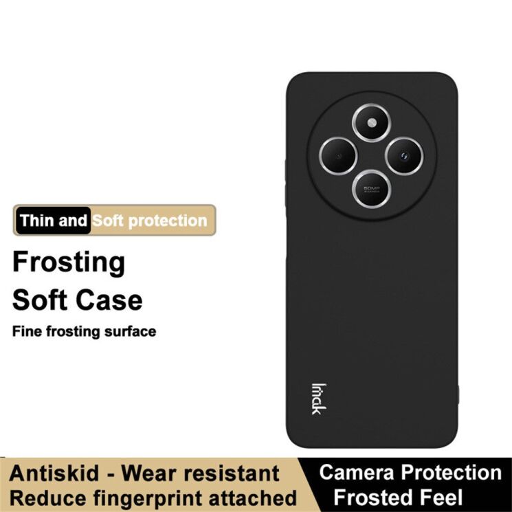 Силиконовый (TPU) чехол IMAK UC-3 Series для Xiaomi Redmi 14C / Redmi A4 5G / Poco C75 - Black: фото 5 из 6