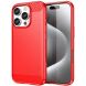 Силиконовый (TPU) чехол MOFI Carbon Fiber для Apple iPhone 16 Pro Max - Red (360411R). Фото 1 из 12