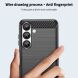 Силиконовый (TPU) чехол MOFI Carbon Fiber для Samsung Galaxy S25 (S931) - Blue (372300L). Фото 6 из 9