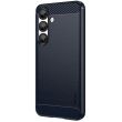 Силиконовый (TPU) чехол MOFI Carbon Fiber для Samsung Galaxy S25 (S931) - Blue (372300L)