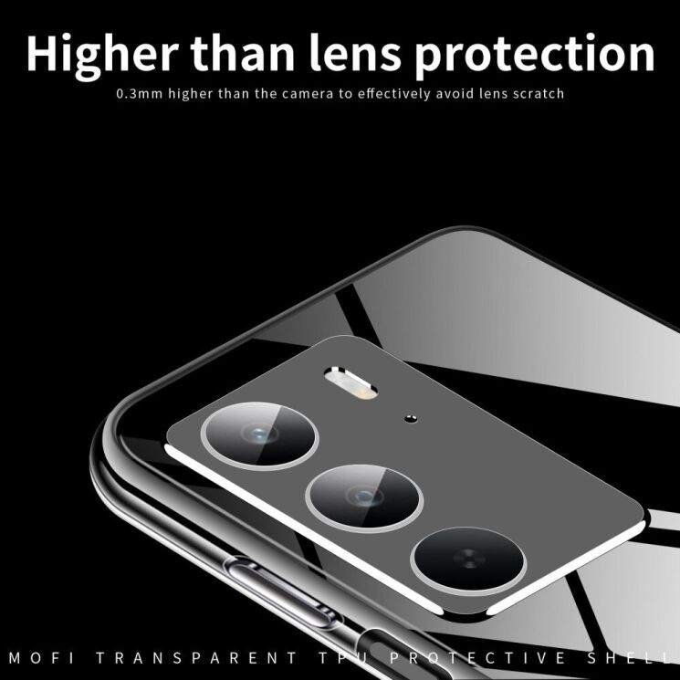 Силиконовый (TPU) чехол MOFI Thin Guard для Realme C75 - Transparent: фото 5 из 10