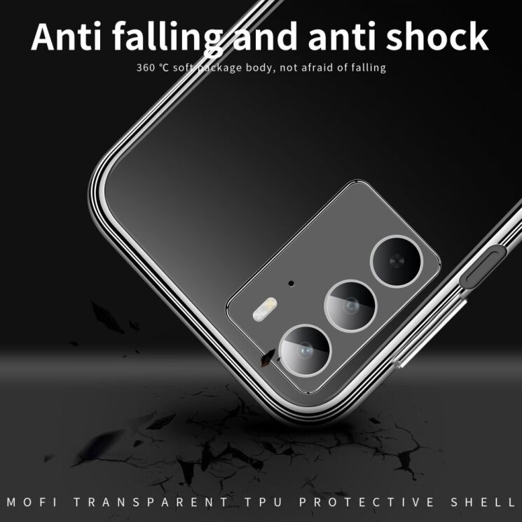 Силиконовый (TPU) чехол MOFI Thin Guard для Realme C75 - Transparent: фото 9 из 10