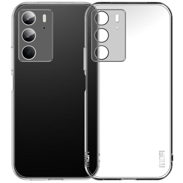 Силиконовый (TPU) чехол MOFI Thin Guard для Realme C75 - Transparent: фото 1 из 10