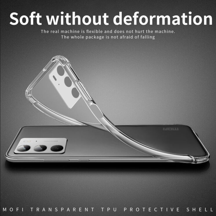 Силиконовый (TPU) чехол MOFI Thin Guard для Realme C75 - Transparent: фото 4 из 10