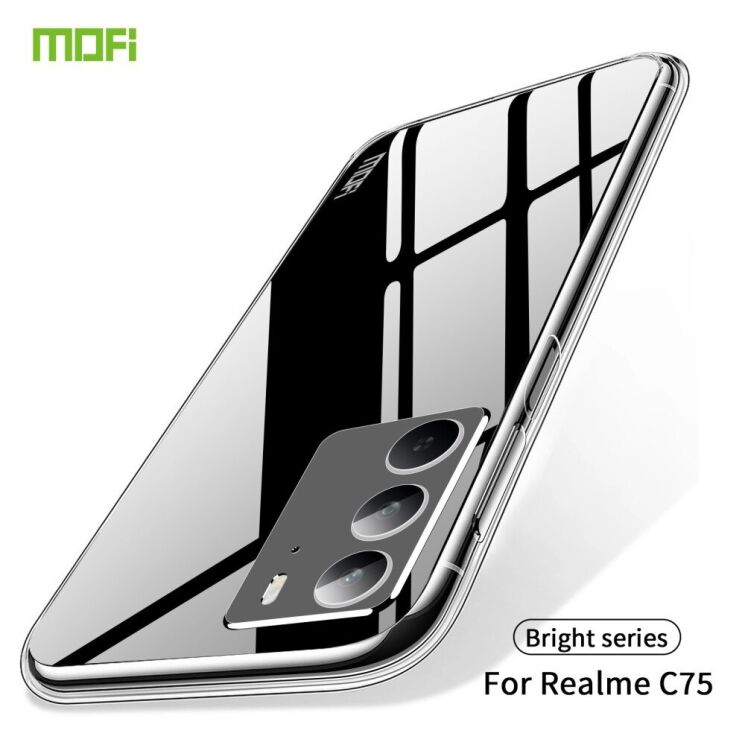 Силиконовый (TPU) чехол MOFI Thin Guard для Realme C75 - Transparent: фото 2 из 10
