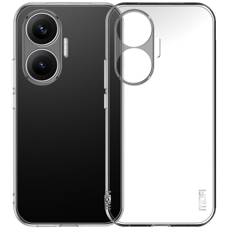 Силиконовый (TPU) чехол MOFI Thin Guard для Xiaomi Poco F7 - Transparent: фото 1 из 10