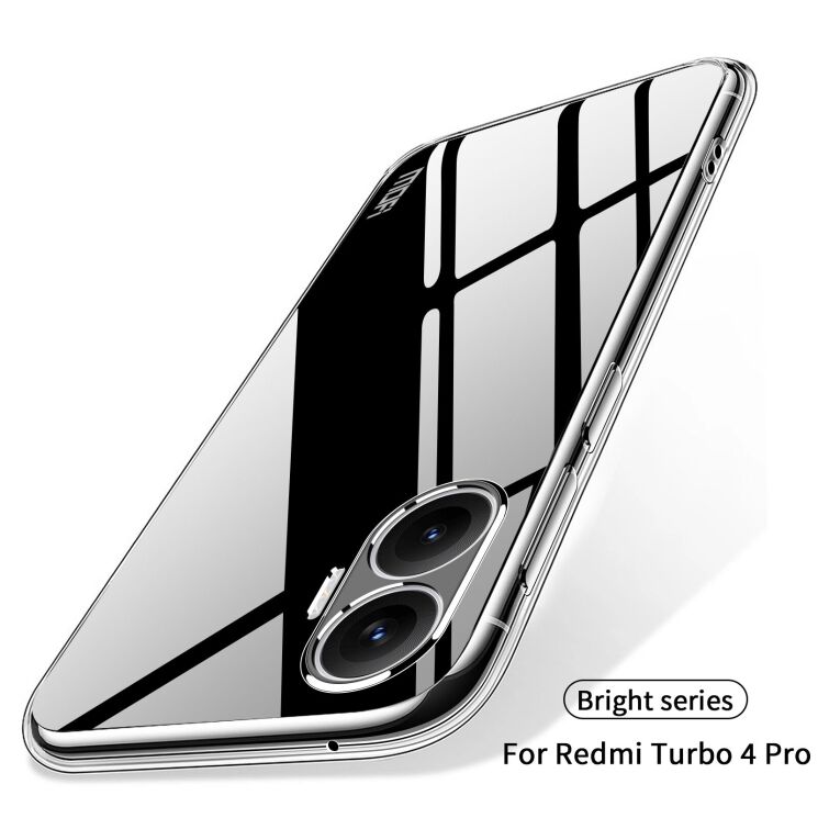 Силиконовый (TPU) чехол MOFI Thin Guard для Xiaomi Poco F7 - Transparent: фото 9 из 10