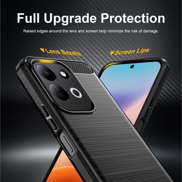 Силіконовий (TPU) чохол UniCase Carbon для Xiaomi Redmi 17 - Black (429022B) Силіконовий (TPU) чохол UniCase Carbon для Xiaomi Redmi 17 - Black: фото 3 з 9