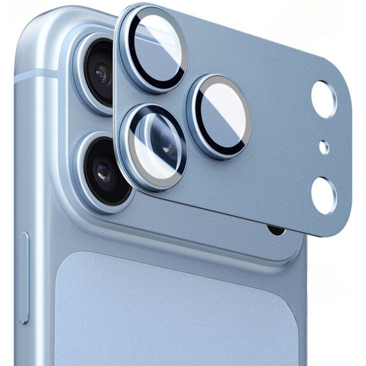 Скло на камеру Deexe MonoShield Camera Protect для iPhone 18 Pro - Blue (423668L) Скло на камеру Deexe MonoShield Camera Protect для iPhone 18 Pro - Blue: фото 1 з 6