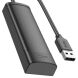 USB HUB HOCO HB41 Easy safety USB to 4USB 2.0 (0.2m) - Black (896363B). Фото 4 из 7
