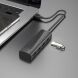 USB HUB HOCO HB41 Easy safety USB to 4USB 2.0 (0.2m) - Black (896363B). Фото 7 из 7