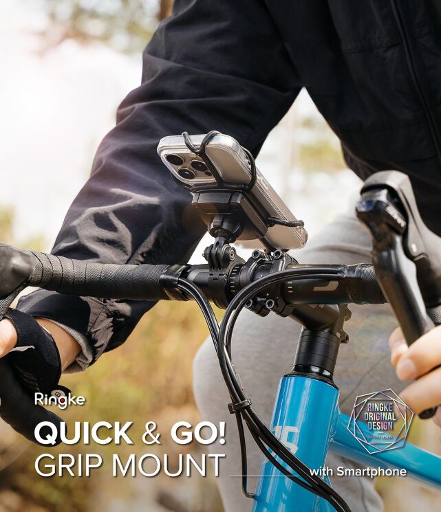 Велосипедный держатель Ringke Quick & Go (8809961786129) - Black: фото 3 из 20