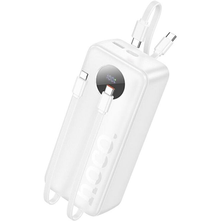 Зовнішній акумулятор Hoco J132B Sabio 22.5W+PD20W (30000mAh) - White: фото 1 з 5