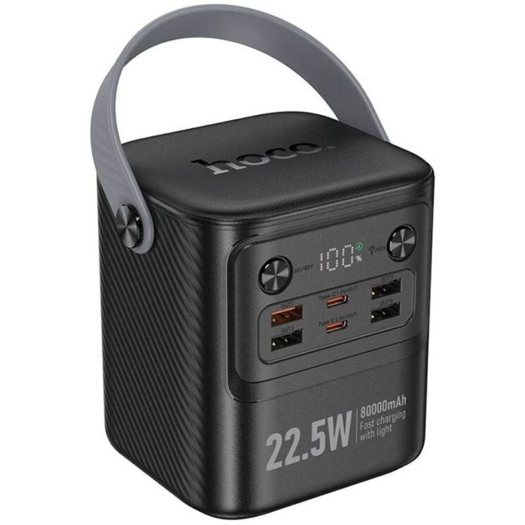 Внешний аккумулятор Hoco J152 Tough 22.5W (80000mAh) - Black: фото 2 из 9