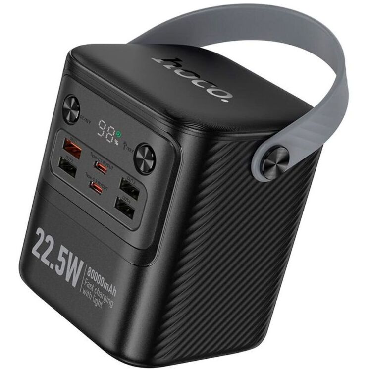 Внешний аккумулятор Hoco J152 Tough 22.5W (80000mAh) - Black: фото 1 из 9