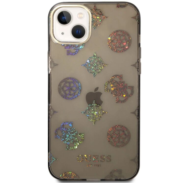 Захисний чохол Guess Peony Glitter для Apple iPhone 14 Plus - Black: фото 2 з 6