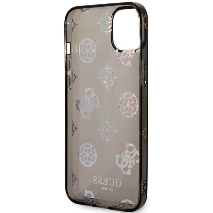 Захисний чохол Guess Peony Glitter для Apple iPhone 14 Plus - Black: фото 5 з 6