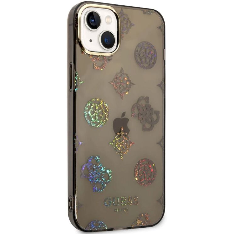 Захисний чохол Guess Peony Glitter для Apple iPhone 14 Plus - Black: фото 3 з 6