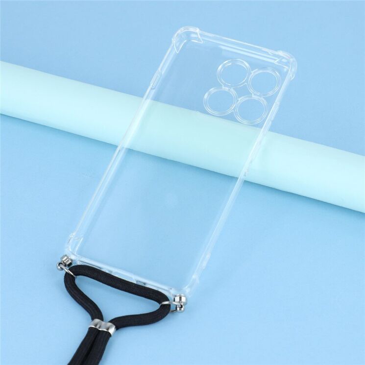 Захисний чохол UniCase AirBag with Strap для Motorola Edge 60 Pro - Transparent: фото 3 з 4