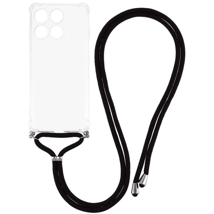 Захисний чохол UniCase AirBag with Strap для Motorola Edge 60 Pro - Transparent: фото 1 з 4