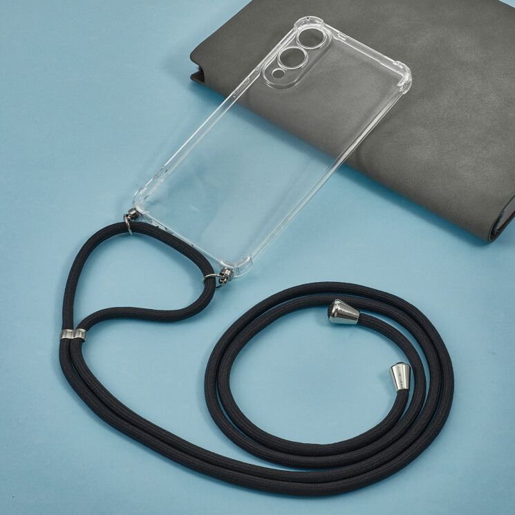 Захисний чохол UniCase AirBag with Strap для Samsung Galaxy S25 Edge (S937) - Transparent: фото 2 из 9