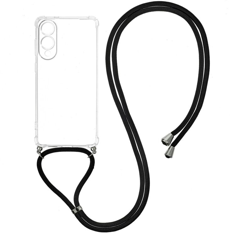 Захисний чохол UniCase AirBag with Strap для Samsung Galaxy S25 Edge (S937) - Transparent: фото 1 из 9
