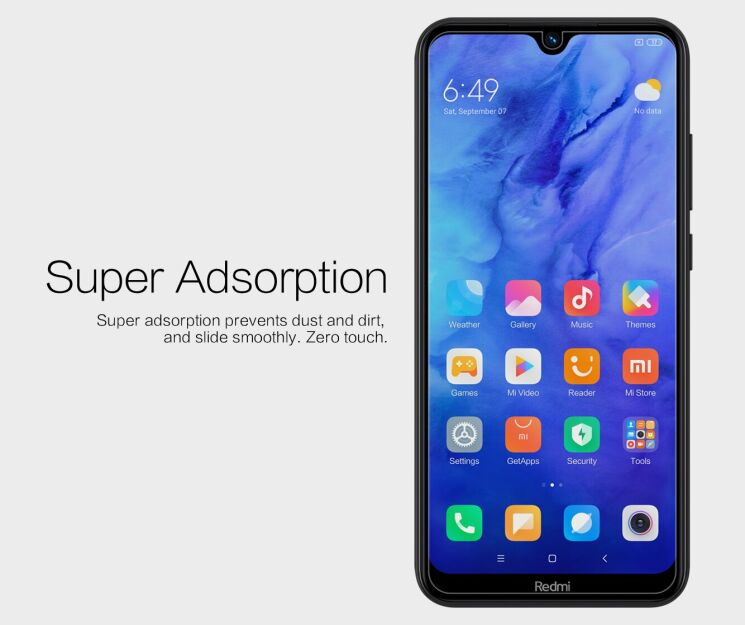Защитная пленка NILLKIN Crystal для Xiaomi Redmi Note 8T: фото 9 из 14
