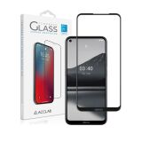 Защитное стекло ACCLAB Full Glue для Nokia 3.4 - Black: фото 1 из 6