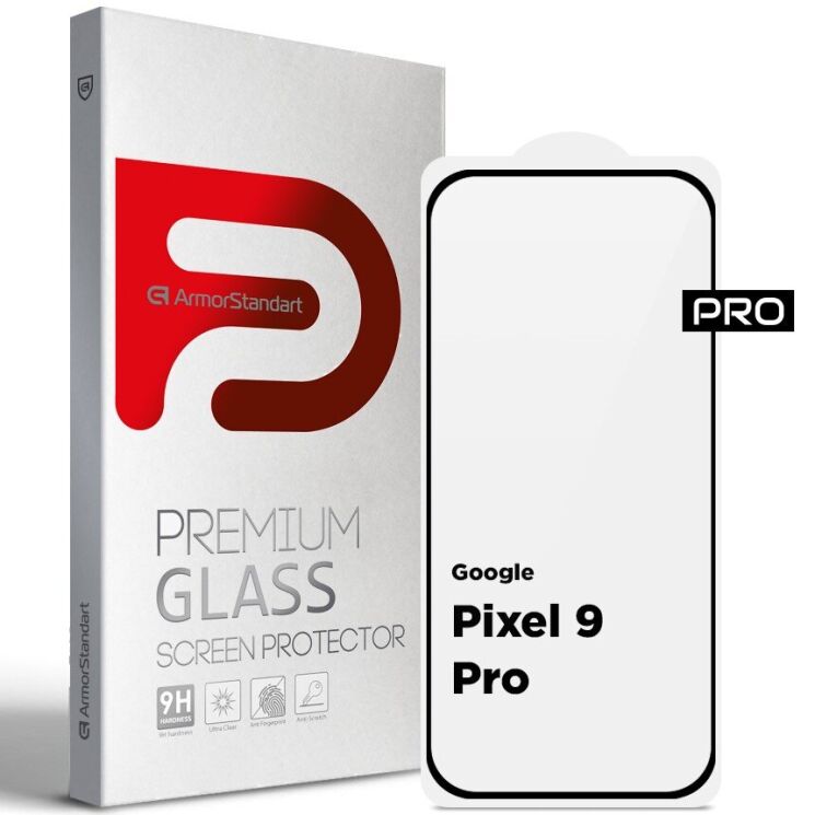 Защитное стекло ArmorStandart Pro 5D для Google Pixel 9 Pro - Black: фото 1 из 7