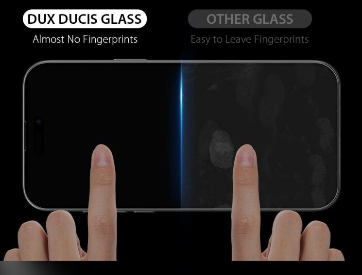 Захисне скло DUX DUCIS Full Glue для Apple iPhone 16 Pro - Black: фото 7 з 9