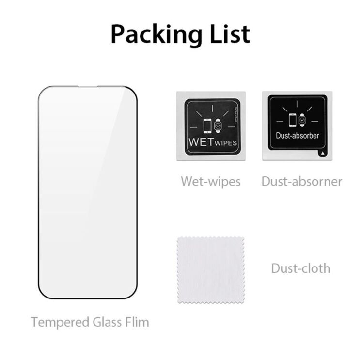 Захисне скло DUX DUCIS Full Glue для Apple iPhone 16 Pro - Black: фото 8 з 9