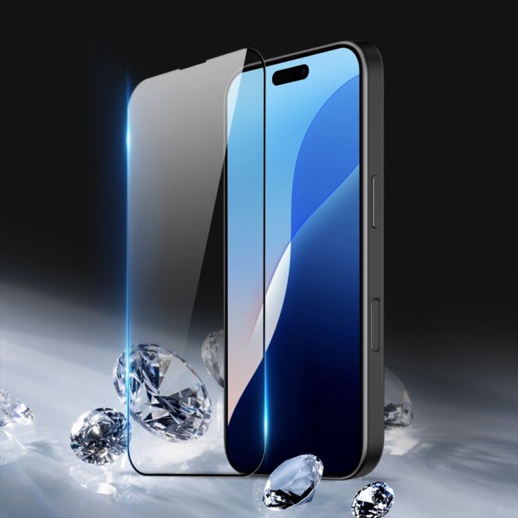 Захисне скло DUX DUCIS Full Glue для Apple iPhone 16 Pro - Black: фото 5 з 9