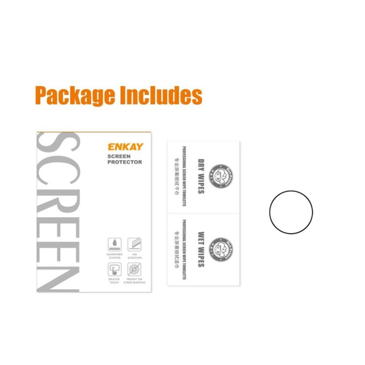 Захисне скло ENKAY 3D Screen Protector для Samsung Galaxy Watch 6 Classic / Ultra (47mm) - Black: фото 6 з 8