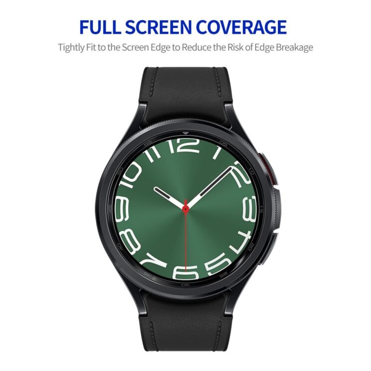 Захисне скло ENKAY 3D Screen Protector для Samsung Galaxy Watch 6 Classic / Ultra (47mm) - Black: фото 2 з 8