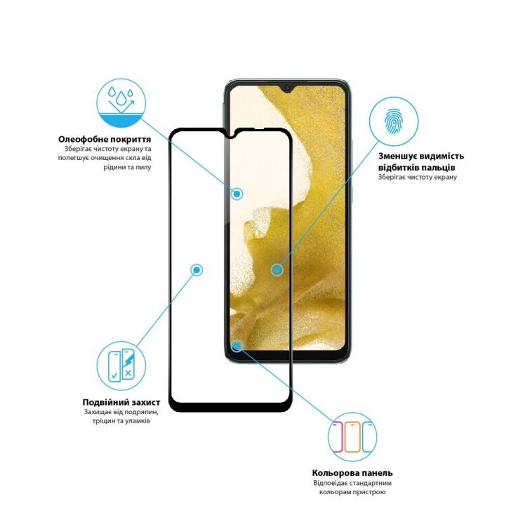 Защитное стекло Global Full Glue для Xiaomi Redmi 10C / 12С - Black: фото 3 из 4
