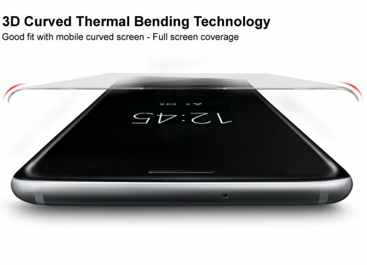 Захисне скло IMAK 3D Curved Full Covering для OnePlus 8 - Black: фото 6 з 12
