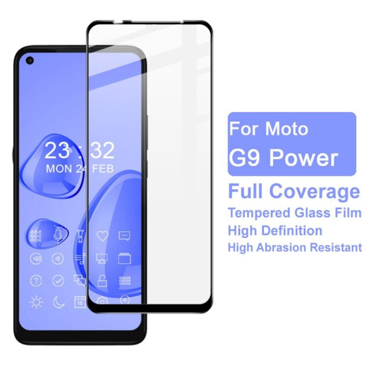 Защитное стекло IMAK 5D Pro+ Full Glue для Motorola Moto G9 Power - Black: фото 3 из 10